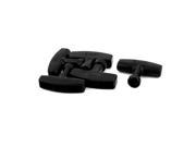 Plastic T Shaped Replacement Recoil Starter Pull Handle Knob Grip Black 5Pcs