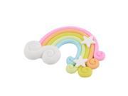 Party Rubber Mini Rainbow Shaped with Stars Detail Manmade Scenery Ornament