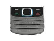 Plastic Phone Keypad Keyboard Replacement Black Gray for Nokia 6208