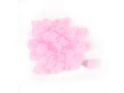 Unique Bargains Silicone in Ear Earphone Pad Earbud Cap Tip Cover Replacement Pink 50 Pcs