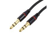 Unique Bargains 1M 3.3Ft Long 3.5mm Male to Male M M Stereo Audio Cable Extension Cord Black