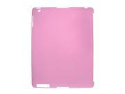Unique Bargains Unique Bargains Pink Anti glare Hard Plastic Back Cover for The New iPad 2 3