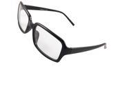 Unique Bargains Unique Bargains Plastic Frame Clear Lens Plano Plastic Plain Glasses Black for Women