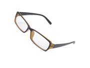 Women Plastic Full Frame Plain Spectacles Eyeglasses Black Brown