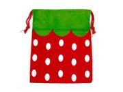 Unique Bargains Red Green Cartoon Dotted Nylon Drawstring Tablet PC Pouch Case 10.8 x8.6