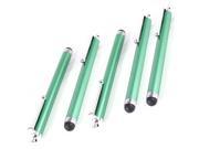 5 Pcs Alloy Touch Screen Stylus Pen Green for Cell Ohone MP4