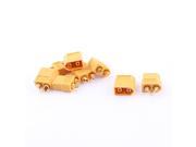 RC Model LiPo Battery Motor XT60 Male Female Plug Connector Yellow 4 Pairs