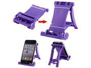 Unique Bargains Purple Foldable Multi Stand Holder for iPhone 5 5G 4 4S 4G 4S 4GS