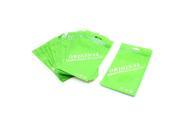 Unique Bargains 20 Pcs Green White Plastic Ziplock Sealing Bags 18.5cmx11cm for Mobile Phone