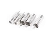 Unique Bargains 5 x F Type Female Jack Socket to RCA Male Plug F M Connector Adapter Replacement