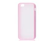 Unique Bargains Pink TPU Soft Plastic Hem Shell Case Protector for iPhone 5 5G