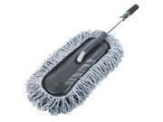 Unique Bargains Plastic Handle Car Gray Microfiber Chenille Waxing Duster Brush Cleaner