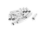 Silver Tone F Female to RCA Male Coaxial Cord Audio Adapter Coupler 15pcs