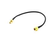 Unique Bargains SMA Male to SMA Female Connecting Port Extension Stereo Cable Cord 19.5cm