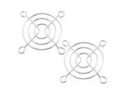 Unique Bargains 2 Pcs Axial Cooling 50mm CPU Fan Grill Metal Wire Guards
