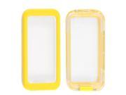 Unique Bargains Yellow Plastic Silicone Waterproof Dirt Proof Case Cover for iPhone 4 4G 4S 5 5G