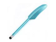 Compact Black Blue Plastic Feather Style Screen Touch Stylus Pen for Phone