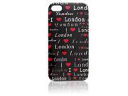 IMD Red Heart Pattern Plastic Back Shell for iPhone 4 4G