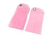 Unique Bargains Smartphone Mobile Hanging Hole Self Sealing Waterproof Bag Pouch Pink 10 Pcs