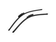 Unique Bargains 2 Pcs 22 Black Rubber Rain Wiper Windshield Blade Replacement for Audi A4