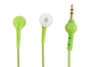 Unique Bargains Stereo in Ear Headphone Earphone Earbud Green for Iphone Samsung Android Smartphone Computer