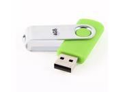 Rotating Green Aluminum Clip USB 2.0 Flash Drive Memory Disk Storage 4GB