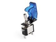 Unique Bargains Clear Blue LED Illuminated SPST Racing Car Toggle ON OFF Switch Rocker