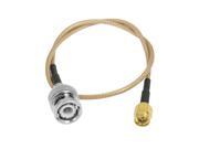 Unique Bargains RF Radio SMA Male to BNC Male Adapter Extend Coaxial Cable 13.4