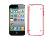 Plastic TUP Case Cover Shield Protector Red Clear for Apple iPhone 5 5G