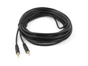 Unique Bargains 30 Long Black Flexible 3.5mm Jack Audio Lead Extension Cable Male to Male