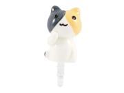 Unique Bargains Colored Cat Shaped Dustproof 3.5mm Earphone Ear Jack Plug Cap Stopper