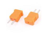 Male Contact K Type RTD Circuits Thermocouple Plugs Orange Case Pair