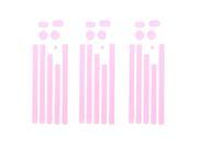3 Pcs Textured Pink Vinyl Edge Wrap Decal Skin Sticker Set for iPhone 4 4G 4S