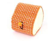 Unique Bargains Heart Design Bamboo Earrings Necklaces Jewelry Organizer Storage Box Case Orange