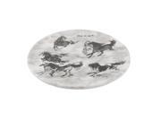 Tableware Melamine Running Horses Print Heat Insulation Placemat Dish Plate Mat