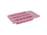 Unique Bargains Home Rubber Gourd Shaped Fridge Ice Cube Candy Chocolate Mold Tray Pink