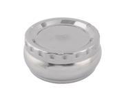 Stainless Steel Cylinder Shape Closeable Ashtray Cigarette Holder Silver Tone