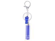 Flashlight Whistle Pendant Swivel Lobster Clasp Keychain Keyring Blue