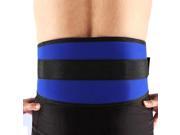 Blue L Size Unisex Adjustable Lumbar Lower Waist Back Support Brace Belt Strap Blue L Size Unisex Adjustable Lumbar Lower Waist Back Support Brace Belt Strap