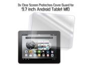 3x Clear LCD Screen Protector Cover Film Guard Shield for 9.7
