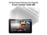 12x Clear LCD Screen Protector Cover Film Guard Shield for 9