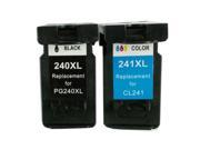 Superb Choice® Remanufactured Ink Cartridge for Canon PIXMA MG4120 MG4140 MG4220 Ink Cartridge 1 Black 1 Color