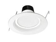 750 Lumens - 12w Led - Retrofit Downlight - Fits 6 In. Can Lights - 80 Cri - 2700k - Integrated Baffle Trim - Maxlite Rr61227w