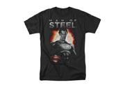 Man Of Steel/steel Short Sleeve Mens Shirt