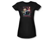 Boop/connected Short Sleeve Juniors Sheer Shirt