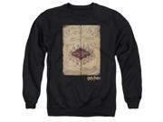 Harry Potter Marauder'S Map Mens Crew Neck Sweatshirt