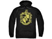 Harry Potter Hufflepuff Crest Mens Pullover Hoodie