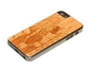 CARVED Robot Doom Cherry Wood iPhone 5 5S Clear Case
