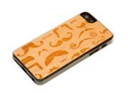 CARVED Mustache Montage Cherry Wood iPhone 5 5S Clear Case