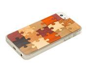 CARVED iPhone 5 5S Random Puzzle Wood iPhone 5 5S Clear Case